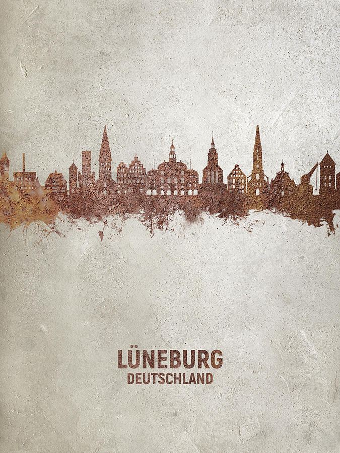 Luneburg Germany Skyline #29 Digital Art by Michael Tompsett