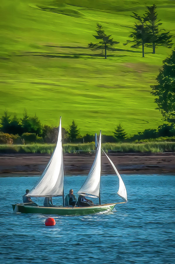 Lunenburg Sail Impression Photograph by Ginger Stein