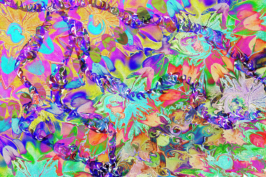 Lupine Neurographic Abstraction Photograph by Vanessa Thomas