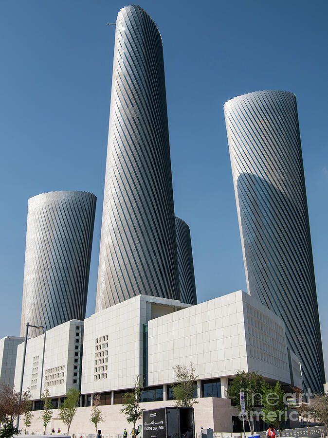 Lusail Plaza Towers in Lusail City, Qatar Photograph by Ralf Broskvar ...