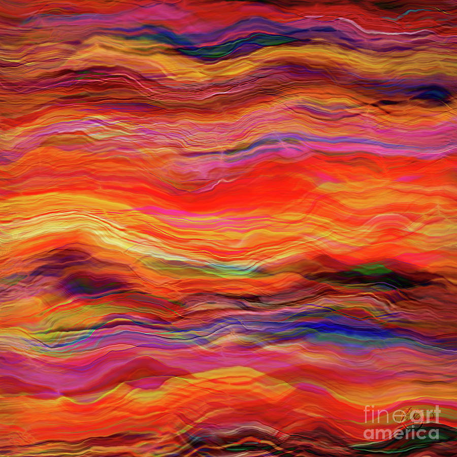 Luscious Flowing Vibrance Digital Art by Neece Campione