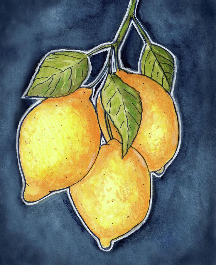  Luscious Lemons Painting by Shana Rowe Jackson