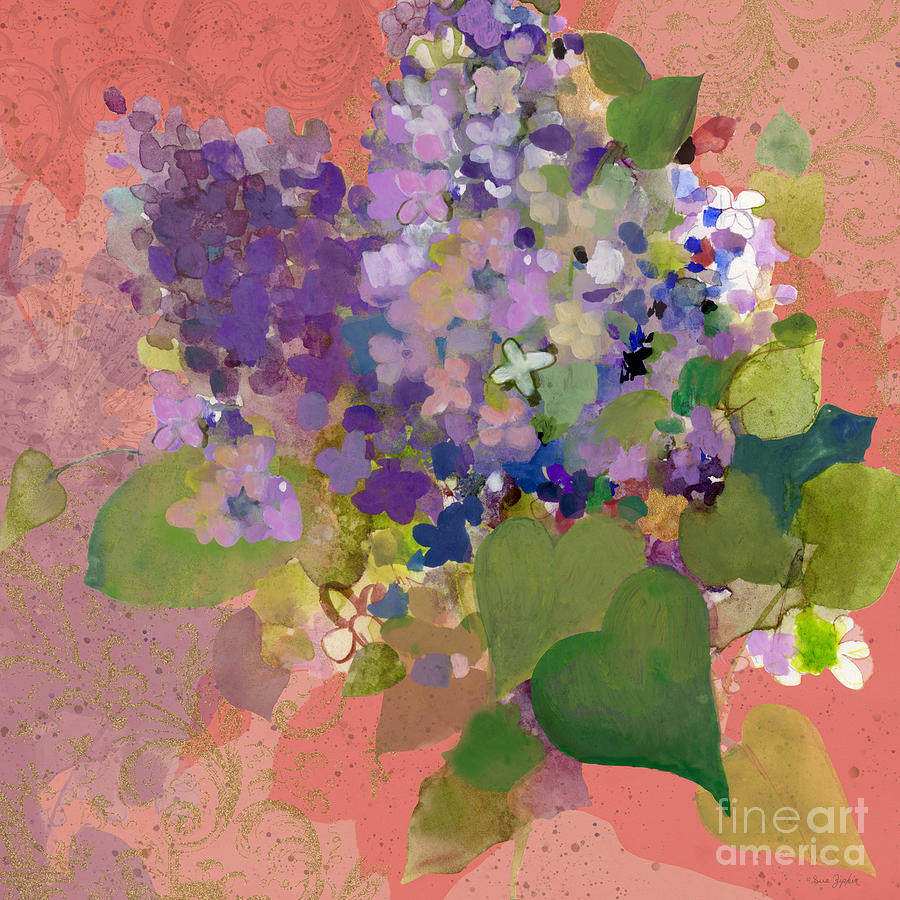 Luscious Lilacs  Painting by Sue Zipkin