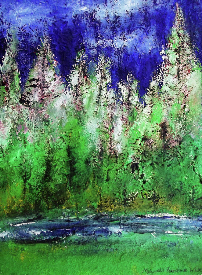 Lush Forest Painting by Melinda Firestone-White