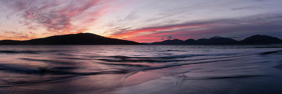 Luskenture beach Sunset Isle of Harris Outer Hebrides Scotland Photograph by Sonny Ryse