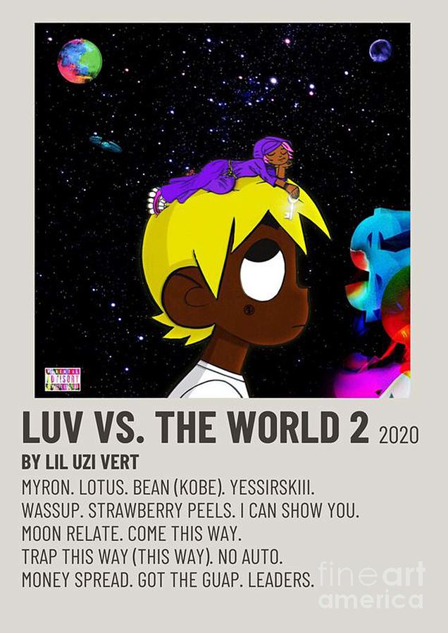 Luv Vs The World 2 By Lil Uzi Vert Digital Art by Konoraki Kumbaya