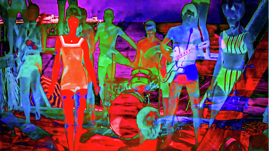 Luvinit Series Psychedelic Beach Digital Art by Joe Michelli