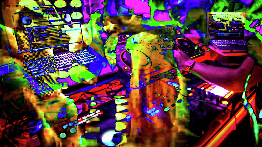 Luvinit Series Mushroom DJ Digital Art by Joe Michelli