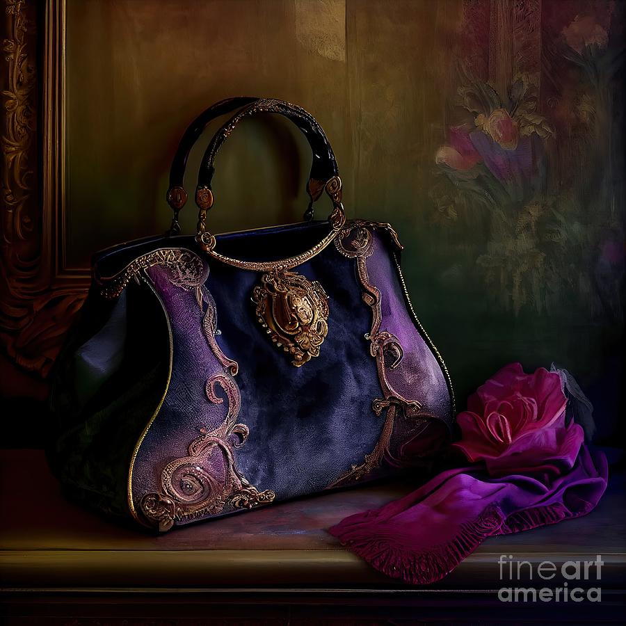Pocketbook Painting - Luxe X by Mindy Sommers