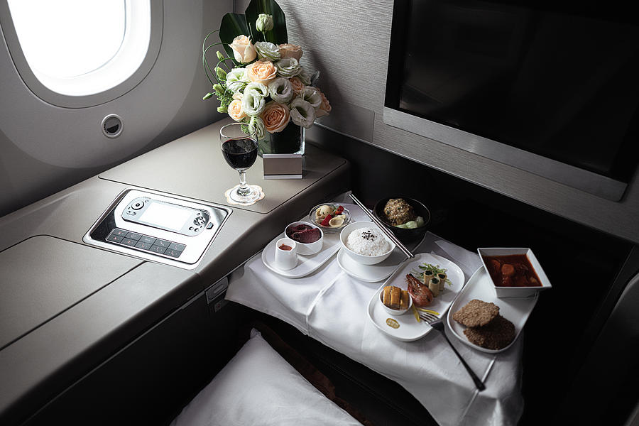 Luxurious seats inside the plane Photograph by Jun Xu