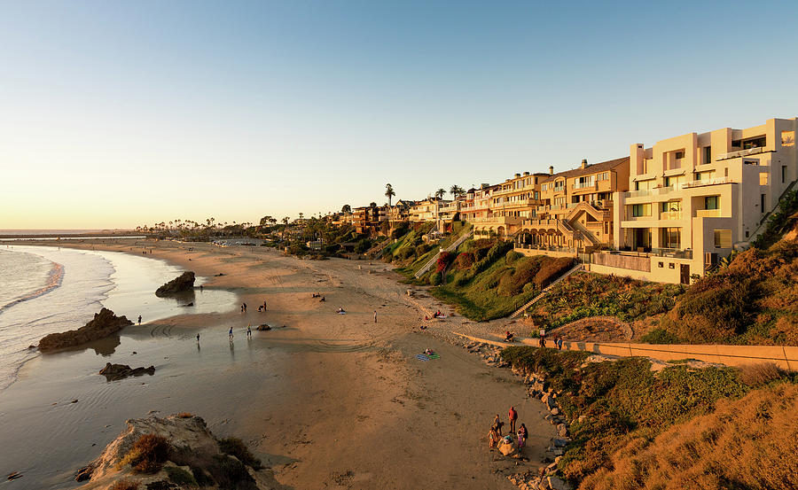 Luxury oceanside homes at Corona del Mar near Newport Beach Photograph by Steven Heap
