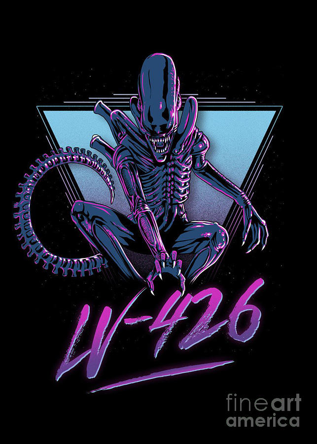 Men'S & Women Fashion Unique Print With Aliens Lv-426 Logo
