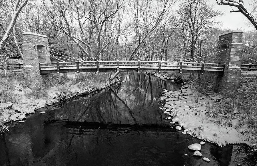 Hoyt Park Bridge - Bw Photograph by Steve Bell - Pixels