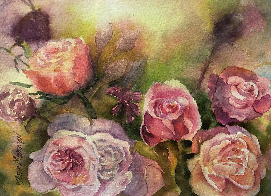 Lydias Roses Painting by Tara Moorman