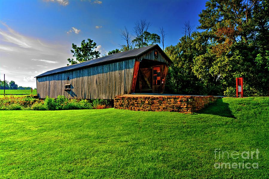 Lynchburg Ohio Covered Bridge No. 2 Photograph by Paul Lindner - Fine ...