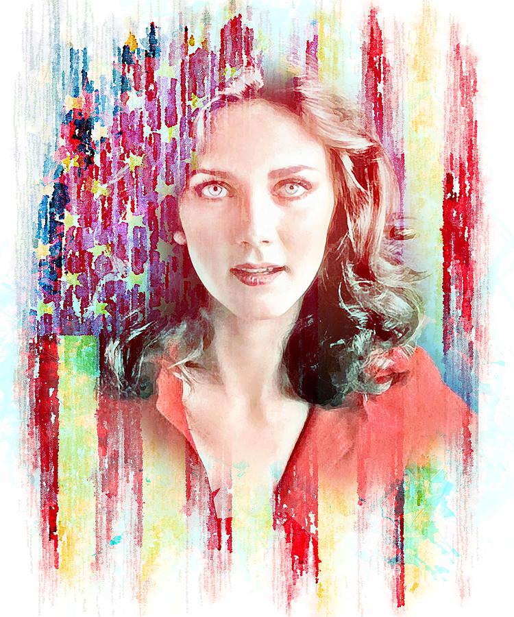 Lynda Carter Mixed Media by Michael Earch - Fine Art America