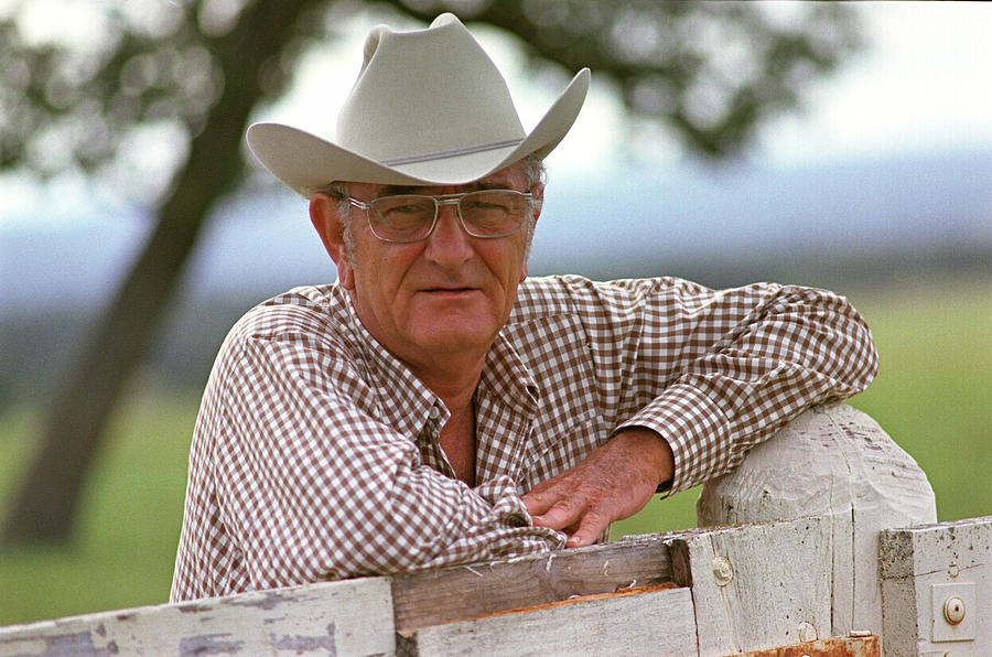 Politician Photograph - Lyndon B. Johnson at His Ranch 1972 by LBJ Museum and Library
