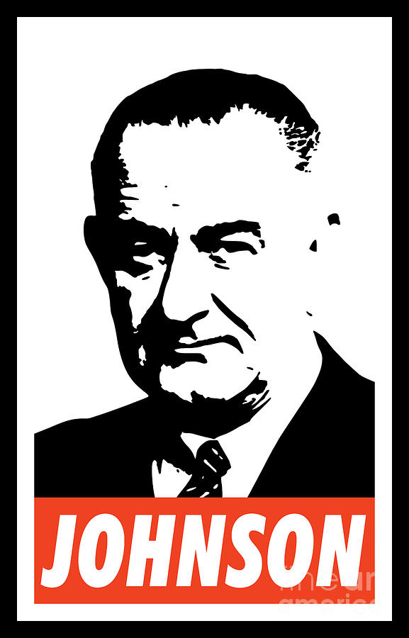 Lyndon B Johnson Digital Art by Filip Kelekidis Pixels