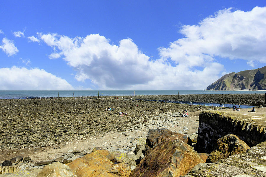 Lynmouth beach in Devon, UK Photograph by Chris Smith