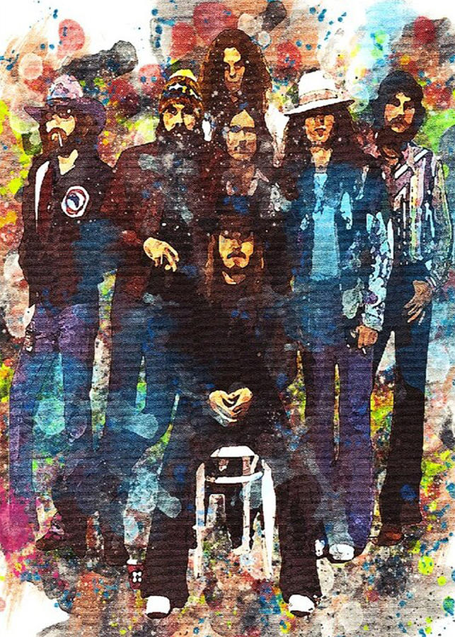 Lynyrd Skynyrd Watercolor Digital Art by Madison Lee - Fine Art America