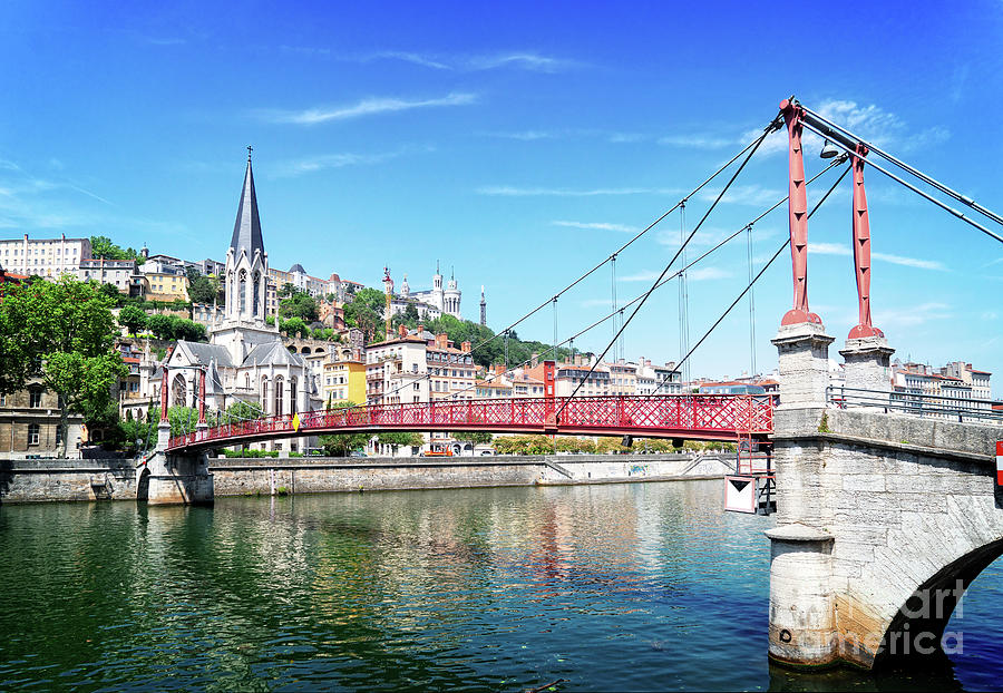 Lyon, France In A Beautiful Summer Day Photograph