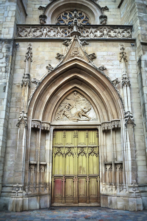 Lyon France Vintage Door  Photograph by Carol Japp