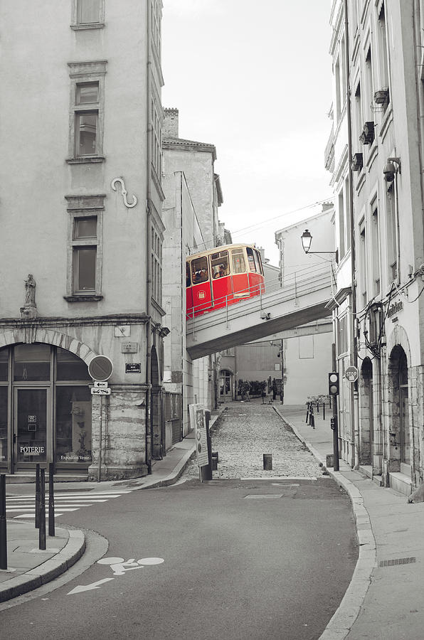 Lyon Old Town - Color Isolation Photograph by Carolina Reina