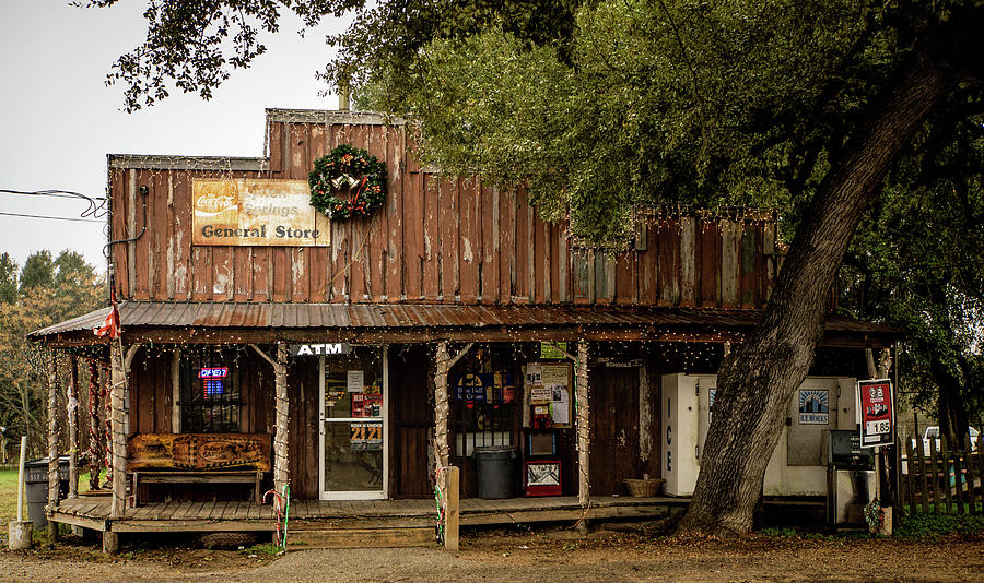 Tree Photograph - Lytton Springs General Store by Linda Lee Hall
