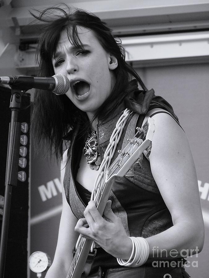 Lzzy Hale Halestorm 2 Photograph by John Tonne - Fine Art America