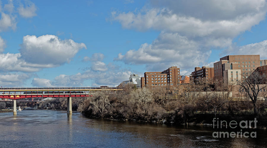 M  Bridge to UMN Campus Photograph by Natural Focal Point Photography