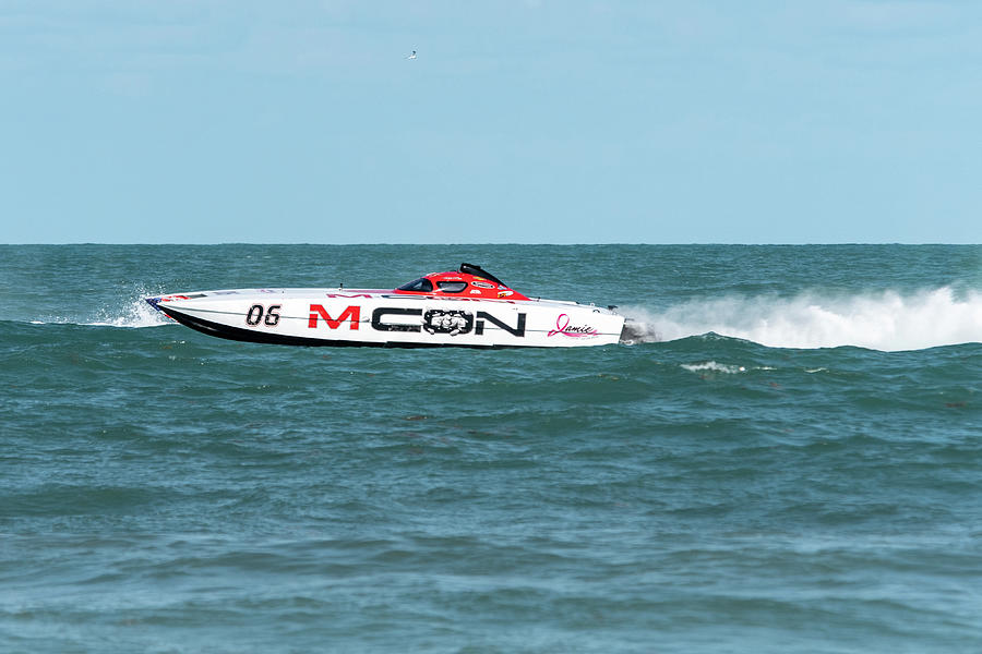 M Con racing Boat Photograph by Bradford Martin