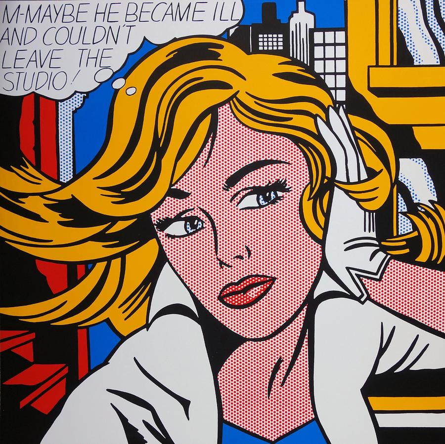 M-Maybe , 1965 Painting by Roy Lichtenstein - Fine Art America