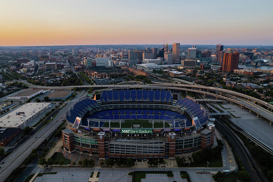 M T Bank Stadium - Downtown Baltimore Photograph by Tyler Sinden - Pixels