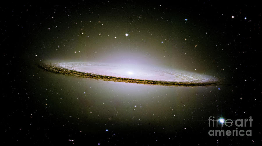 Space Photograph - M104 Sombrero Galaxy  by M G Whittingham