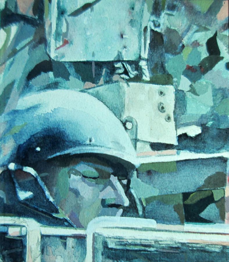 M113 Driver Painting by Edward Pearce