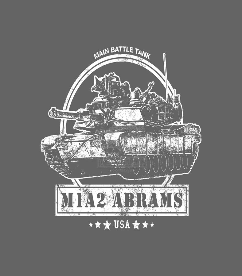 M1A2 Abrams Tank Pullover Digital Art by Oran Lucy - Fine Art America