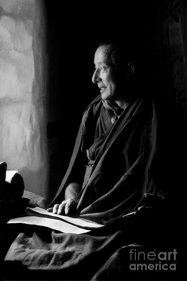 ma Shee Lama of Sera Gompa - Tibet Photograph by Craig Lovell