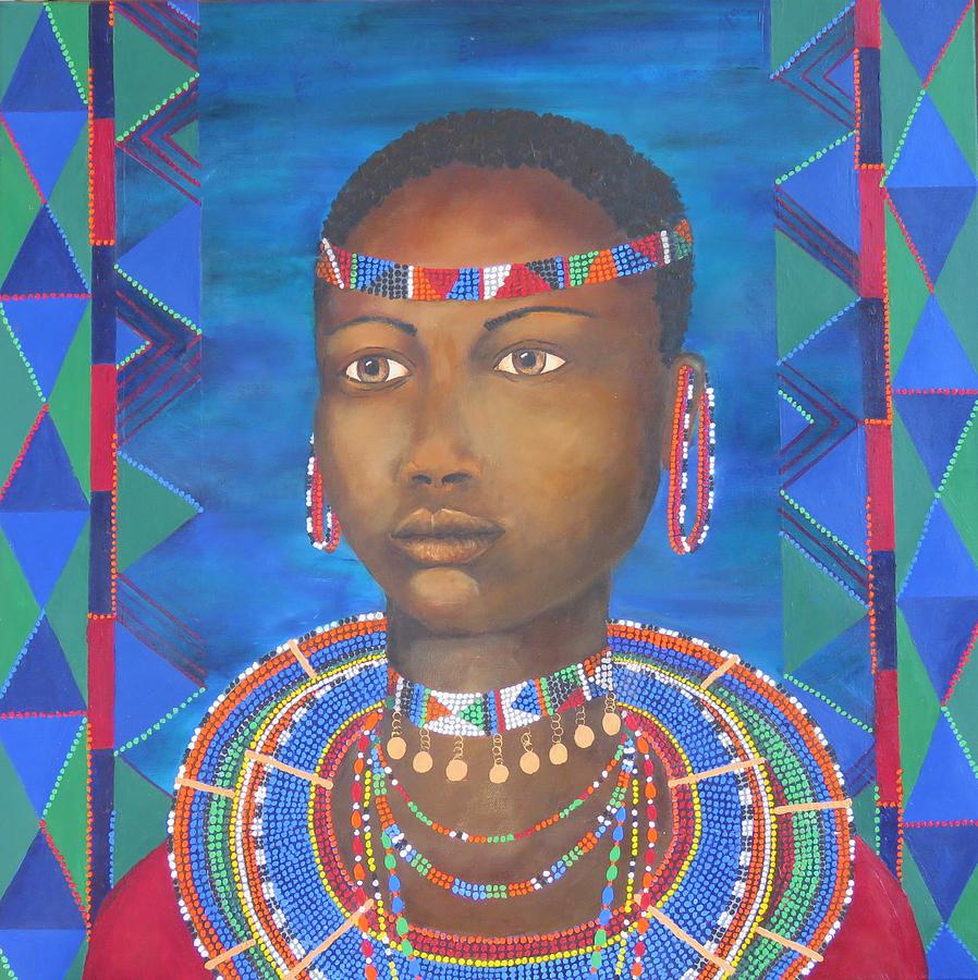 Maasai Colors Painting by Betty Areson | Fine Art America