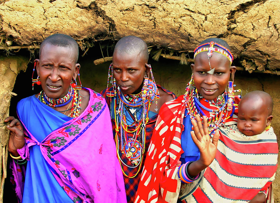 Maasai Women and Baby Photograph by Gene Taylor