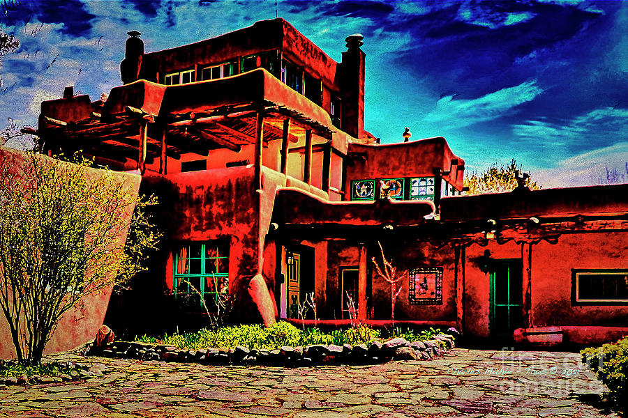 Mables adobe house Digital Art by Charles Muhle