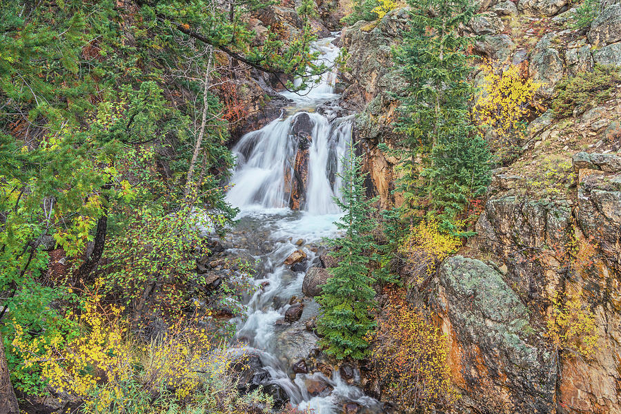 Mabon As The Autumnal Equinox Is Of Wicca Pagan Provenance. North Fork Falls, Colorado  Photograph by Bijan Pirnia