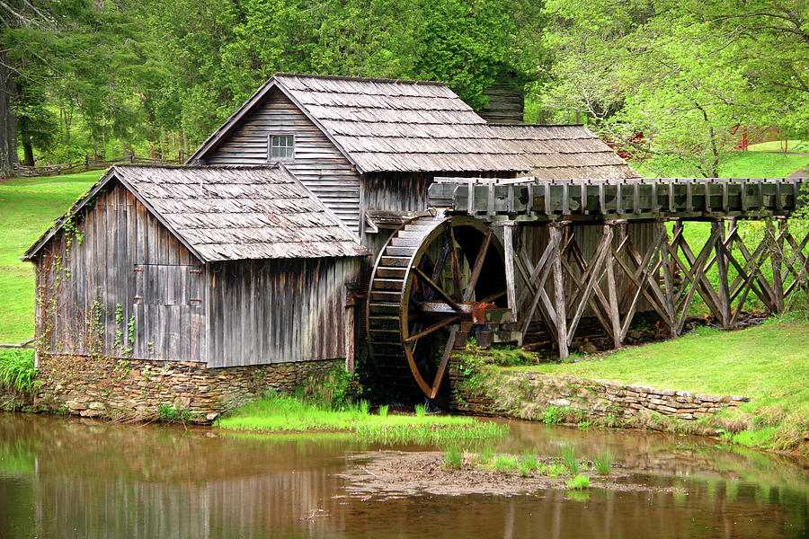 Architecture Photograph - Mabry Mill In Early Spring by Douglas Taylor