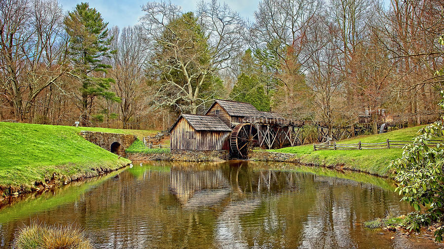 Fall Photograph - Mabry Mill in Virginia by Marcia Colelli