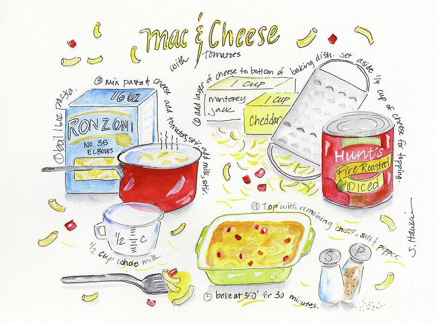 macaroni and cheese drawing
