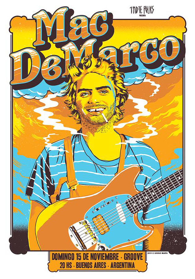 Mac Demarco Vintage Design Digital Art by Mark Najari - Fine Art America