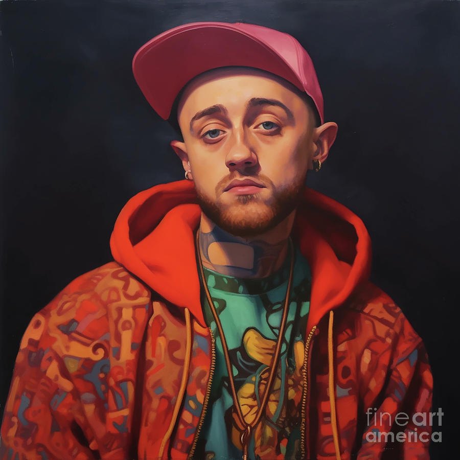 Mac Miller 03 Digital Art By Howard Roberts - Fine Art America