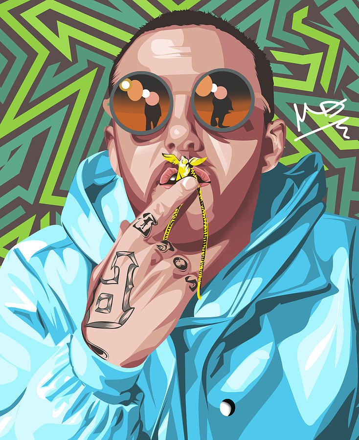 Mac Miller Digital Art by Art Iko - Fine Art America