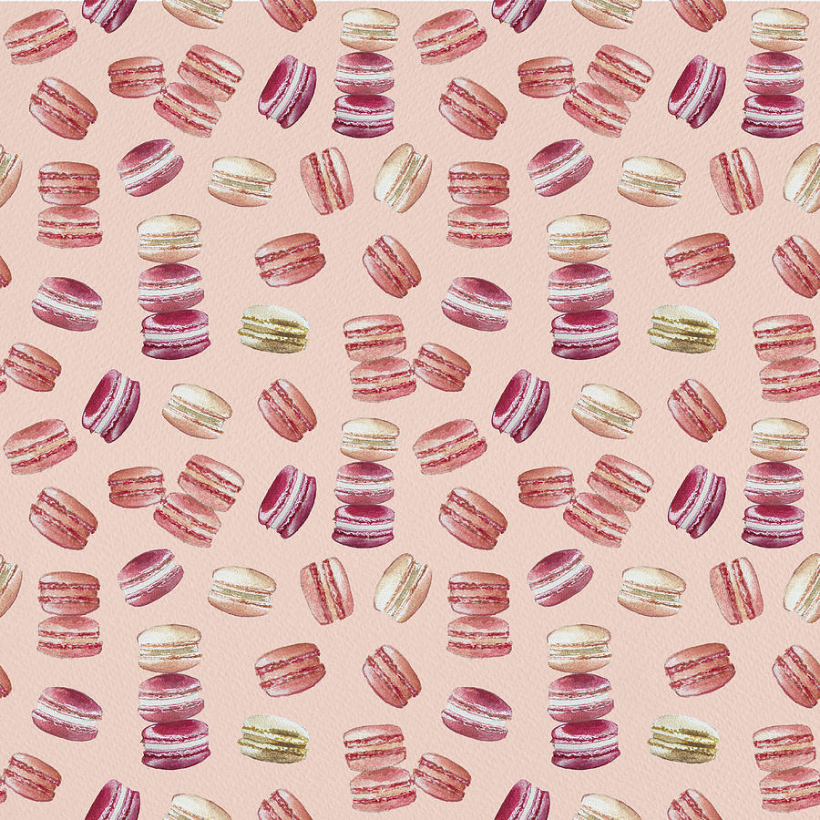 Macaron Pattern Digital Art by Lauren Ullrich - Pixels