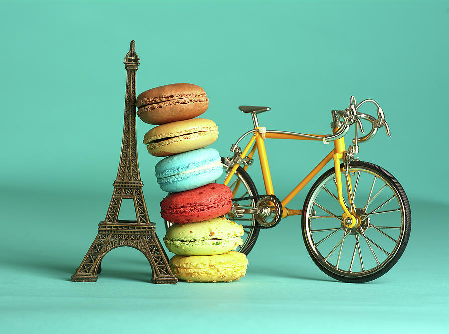 Eiffel Tower Photograph - Macaroons and the Eiffel Tower by Juan Carlos Gonzalez