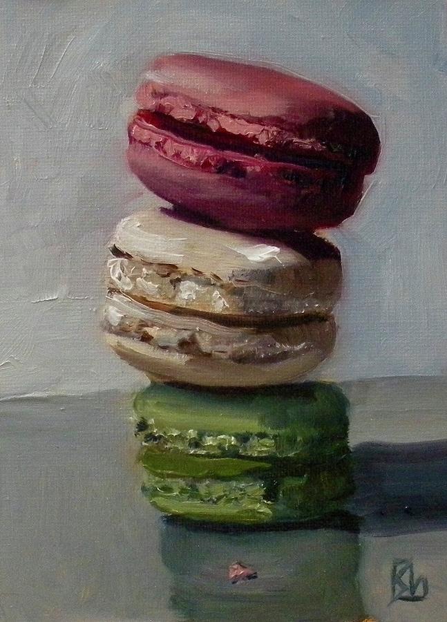 Macaroons Painting by Lee Stockwell